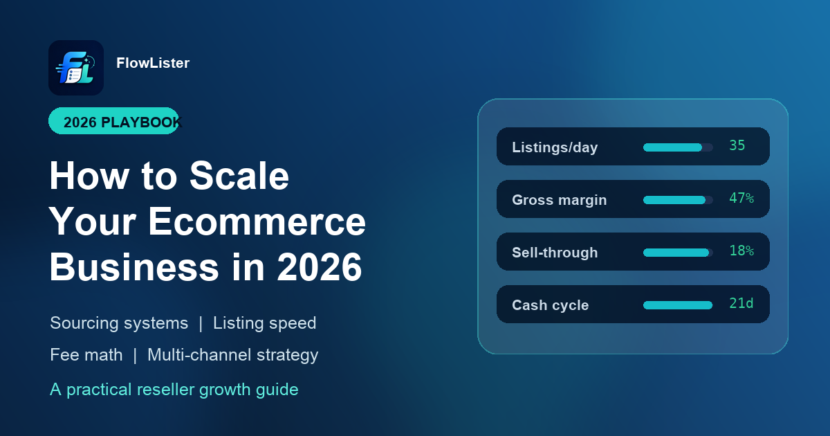How to Scale an Ecommerce Business in 2026 | FlowLister