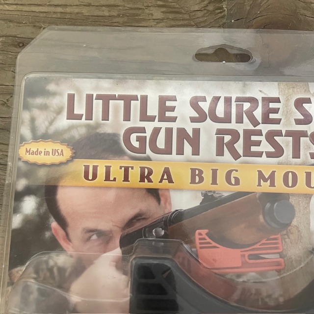 Close-up of the Little Sure Shot Ultra Big Mouth product label